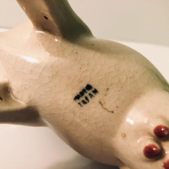 Vintage  Ceramic Cow Creamer Figurine 7 Inch Long Japan - Picture 8 of 13